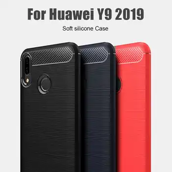 Donmeioy Shockproof Mehko Primeru Za Huawei Y9 2019 Prime Telefon Primeru Zajema