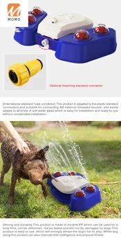 Novo Pes zunanji Stopala korak na samodejno Poletne kopalne vode spray pitne vodnjak waterer igrača za psa