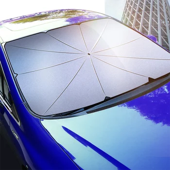 Zložljivi vetrobransko steklo avtomobila dežnik zavese avto UV zaščitni pokrov dežnik toplotna izolacija prednje okno notranjost