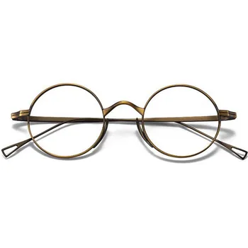 Japonska Označbo Moških Retro Vintage Krog Okvir Očal je Lahek B-Titan Fullrim45-20Temperament za Visoko-Recept za Očala