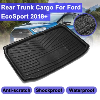 Zadaj Prtljažnik Tovora Boot Linijskih Pladenj Shockproof Zadnji Tovor Mat Stanja Preprogo Auto Dodatki Za Ford EcoSport 2018+ Talna Obloga