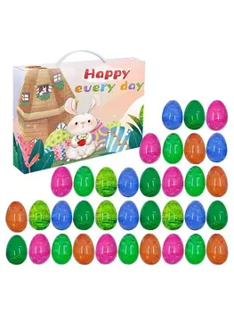 36 Kos Velikonočna Jajca Prazno Natisnjeni Jajca Izbor Prazne Velikonočni Obrti Košarico Stuffers Polnil za Stranke Lov Igre