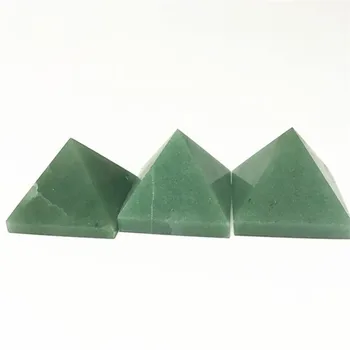 4 cm Zelena Aventurine Kristal Zdravljenja Piramida Kristalno Mrežo in Čakro 1pcs