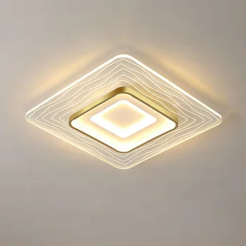 Sodobni LED Stropna Luč za Spalnice Nordijsko Zlato LED Square Stropne Svetilke za Življenje Jedilnico otroški Sobi Dekorativne Luči