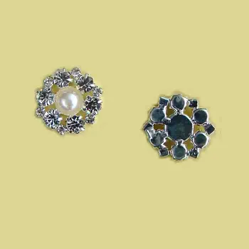 Nov 15 mm velikih kristalov pearl čar flatback dekorativni gumb modno oblačilo ornament pribor 30x veliko