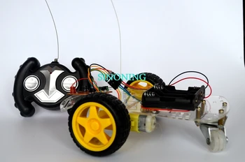 Ročno izdelani 4 Kanalni Daljinski Nadzor Pametne Robot, kompleti za Avto DIY celoten sklop elektronske Igrače opeke SINONING