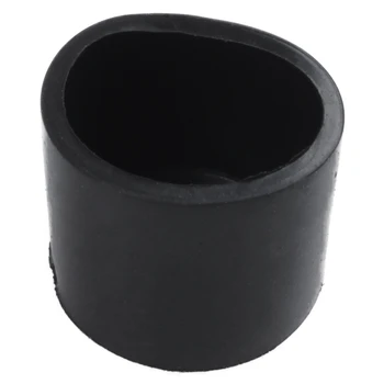 Gume kape 40-kos črne gume cevi konča 10 mm krog
