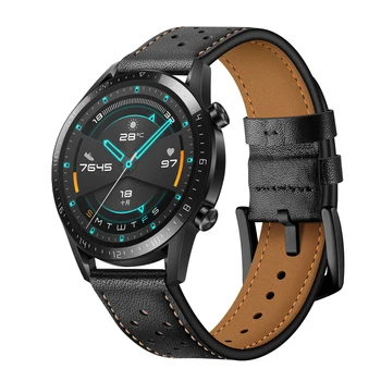 22 mm Watchband za Huawei Watch GT 2/Galaxy Watch 46mm 42mm Band 20 mm Usnje Zapestja za Samsung Active2 40 mm 44 mm Trak