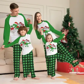 Eleganten Stroj starši-otrok, Pižame Božič Element Božič starši-otrok, Srajco, Hlače More Oblačila Vsakdanjo Rabo