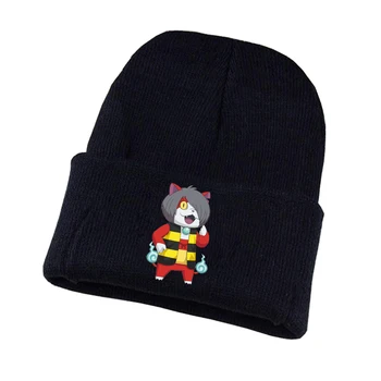 Anime GeGeGe ne Kitaro Pletene klobuk Cosplay klobuk Unisex Tiskanja Odraslih Priložnostne Bombaž pokrivalo najstniki pozimi Pletena Kapa