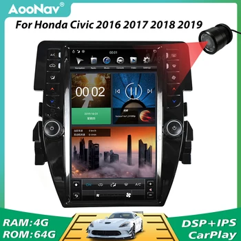 Za Honda Civic 2016 2017 2018-2020 Avtomobilski Stereo sistem GPS Navigacija Multimedia Player PX6 Navpično Zaslona 1920*1080 2 Din avtoradio