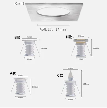 Star strop Mini lučke LED DC12v za star strop učinek s kristali