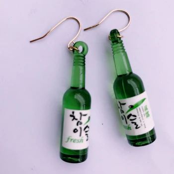 2020 Južna Koreja Harajuku steklenico lepe Uhane, mala sveže uhani, obeski, nakit trgovini nočni klub