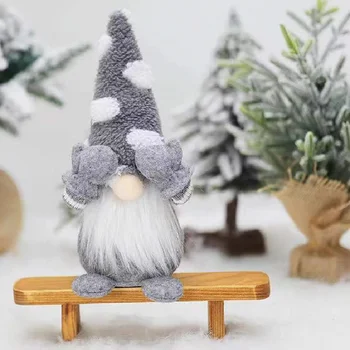 Nov Božični Okraski Osebnost Sramežljiv Oko, ki zajema starec Lutka Lep Snežinka Klobuk Lutka Božično Drevo Okno Display Darilo