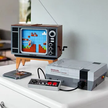 NA ZALOGI Združljiv 71374 Super NES Nintendo Entertainment System Model Stavbe Blok Opeke, Montaža TV Igre Otroci Igrače Darila