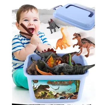 44pcs Dinozaver Model otrokove Izobraževalne Igrače, Simulacije Živali Številke Otroci Igrače Za Fanta, Darilo