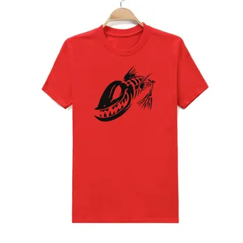 2019 Poletje Novih Ribjih Kosti Lobanje Natisnjeni T Shirt Pirat Fishings T-shirt Smešno Moške O-Vratu Bombaž, Kratke rokave Tees