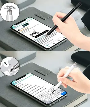 Pisalo Za Pametne telefone 2 v 1 Dotaknite Pero za Samsung Xiaomi Tablet Zaslon Pero Tanke Risba Svinčnik Debele Zmogljivosti Pero