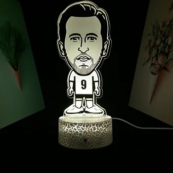 Nogometni Igralec In košarkar 3D Lučka Urad Soba Dekoracijo Nočna Igralec Spominsko Darilo LED Nočna Lučka