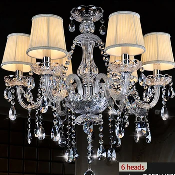 K9 jasno kristalni lestenec lampshade lustre cristal par sala jantar moderne sodobno kuhinjo lestenci