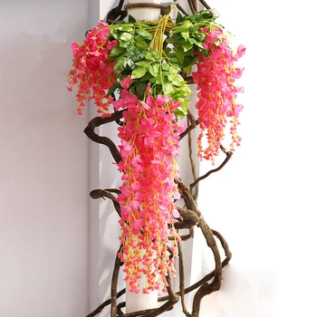 12pcs Wisteria 1.1 m Dolg Niz Cvet Umetno Cvetje Trta Za Poročno Dekoracijo Doma Stranka Dekoracijo DIY Obrti