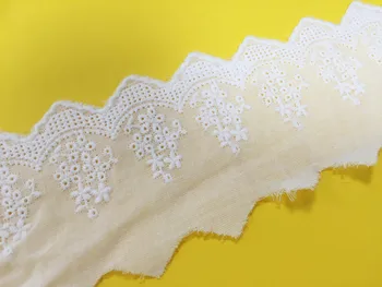 Bombažne tkanine, vezenje osnove robu čipke 6 cm trim poročne obleke traku oblačila pribor domov tekstilne tabela zavese novost DIY