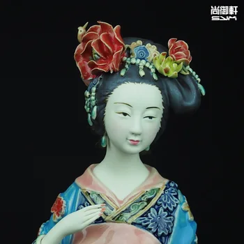 Shiwan lutka master of fine starodavne lepote Diao Chan ženske slika obrti, keramični okrasni Doma Oprema odlikovanja