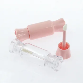 12ml Prazno Jasno, Plastične Kozmetične Posodo Roza Krog Srčkano Sladkarije Lip Gloss Cev Pregleden Povratne Embalaže Steklenico 50pcs