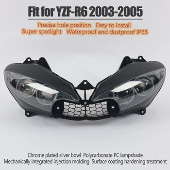 Primerni za YAMAHA 2003 - 2005 YZF-R6 Motocikel Smerniki Skupščine Žaromet YZF R6 600 2004 Vodja Svetlobe Dodatki