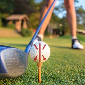 8 Kos Golf Žogo Označevalcev Golf Linijo Orodja Za Risanje Obložene Označevalec Posnetek Golf Marker Palico Orodje, S 4 Golf Označevalec Peresa