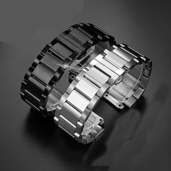 Za Hublot Yubo Watch Trak Big Bang Klasičnih Fusion Moški Ženske Trdnega Nerjavečega Jekla Watchband Zapestnica 27 mm*19 mm