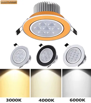 Zatemniti LED downlight spot luči 3W 6W 10W 14W 18W Vgradne stropne luči AC110-230V za gospodinjstva, komercialni razsvetljave v zaprtih prostorih