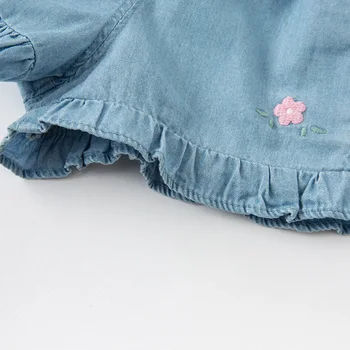 DBZ17877 dave bella poletje srčkan baby dekleta cvetličnim vzorcem kompleti oblačil otroci moda kratek rokav določa otrok 2 kosa obleko