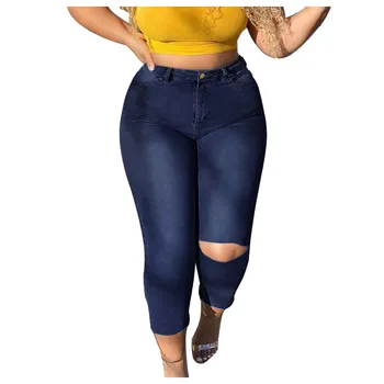 SAGACE Visoka vitka trdna slim luknjo kavbojke ženske 2021 poletje nov trend vroče hlače kažejo visoke in tanke hlače jeans mujer