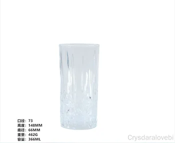 2pcs Retro Graviranje Cvet Emboss Mleko Steklo Elegantno Skodelico Kave Slog Krog Kozarcev Vina Visoke Kakovosti Stekleni izdelki