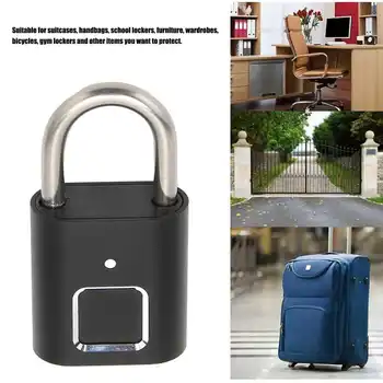 Prstnih Ključavnico Biometričnih Smart Security Digital Zaklepanje vodoodporna, USB, Polnjenje za Kovčki, ročne Torbe Šolske Omarice Telovadnici