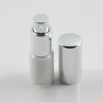 5ml olje steklenice steklo kozmetične embalaže steklenico opal white material z srebrni pokrovi