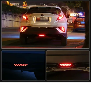 LED Zadnji Odbijač Svetilke Reflektorski Vožnje Zavorna Luč Za Toyota CHR C-HR 2016-2020 Avto Dodatki