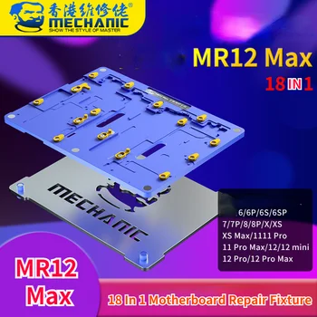 MEHANIK MR12 Max 18 v 1 PCB Board Držalo Držalo za Popravilo Platforma Za iPhone 6-12 PRO MAX Motherboard Vsiljivec Layering Spajkanje