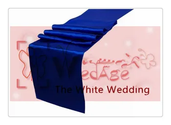 36 kos, kraljevsko modra namizne tekače Za Poroko, poroko namizni prt
