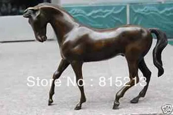 Wang 000113 Tibera bronasti kip dosegljivi 32 cm BRONASTO CARVEN KONJ KIP