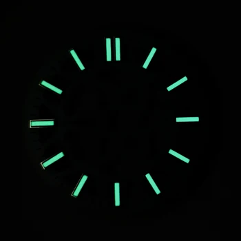 S-Nov spremenjen watch pribor dobesedno 28.5 mm votla iz izbiranje zelena svetleča primerna za Japonsko nh70 gibanja
