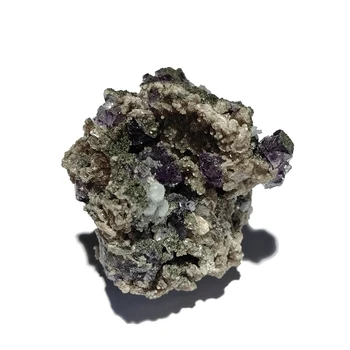 C3-6J Naravni Fluorite Mica Mineralnih Kristalov Vzorcu Yaogangxian Rudnik Province Hunan Kitajska
