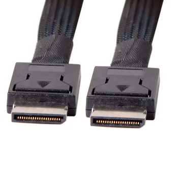 50 cm SFF-8611 4i moški moški OCuLink HBA PCIe G3 PCI-Express OCuLink SFF-8611 SSD Podatkov Aktivno Kabel 0,5 M