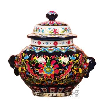 Posebna ponudba Jingdezhen keramike, emajla vaza Alocasia splošno dekoracijo Home design Oprema tank rezervoar