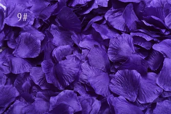 5,000 kos 4.5*4.5 cm Temno Vijolična Rose Cvet, Listi, cvetni listi Za svate Počitniški Kraj Dekoracijo Barva-9