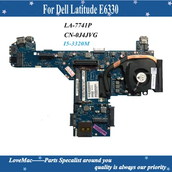 Visoka kakovost CN-0J4JVG Za Dell Latitude E6330 Prenosni računalnik z Matično ploščo LA-7741P SR0MY I5-3320M DDR3 testirani