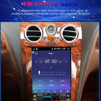 Za Bentley Continental Flying Spodbuda 2012-2017 Avto Radio Multimedijski Predvajalnik, Predvajalnik DVD GPS Navigacija 2Din Android Vodja Enote 256G
