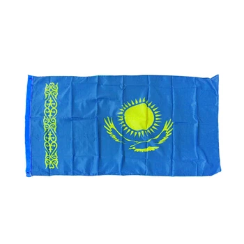90*150 cm Kazahstan Zastavo, ki Visi Banner Urad Dejavnosti Parada Doma Dekoracijo