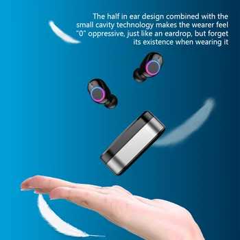 F12 TWS Brezžične Bluetooth slušalke Noice Zmanjšanje Nepremočljiva Čepkov Z Mic Power Zaslon na Dotik za Nadzor Bluetooth slušalke
